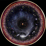 Lienzo Tela Canvas Foto Radial Universo Observable 90 X 90