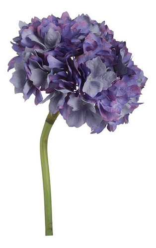 Vara De Hortensia Flor Artificial Casi Real Violeta
