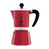 Bialetti 4962 Rainbow Espresso Maker, Rojo