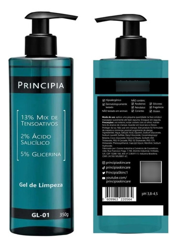 Gel De Limpeza Principia 2% Ácido Salicílico 5% Glicerina 