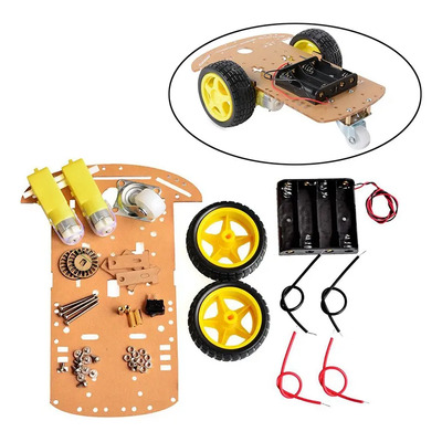 Kit Chassis Motorreductor Llanta Carro Sigue Linea Robot | Envío gratis
