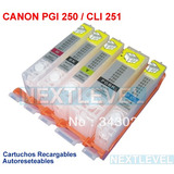 Cartuchos Refill Para Canon Pixma Ip7220 Mg5420 Mx922 Mx722