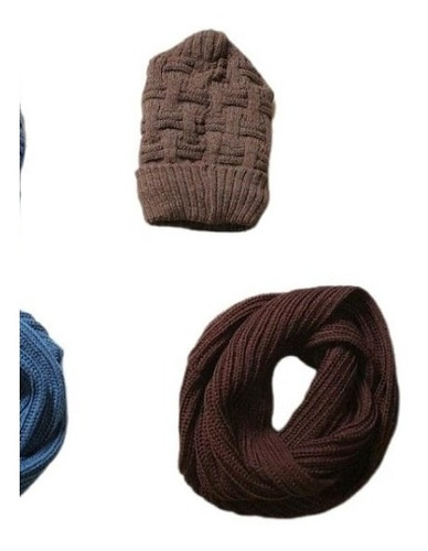 Kit Cuello Bufanda Unisex + Gorro Térmico Frío Cuellera 2ar