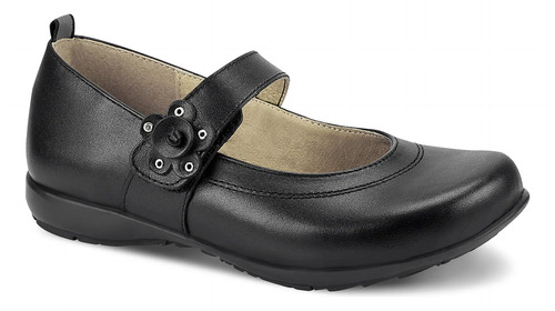 Zapato School Andrea De Piel Para Niñas Negro | Envío gratis