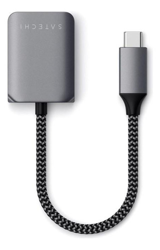 Hub Usb-c Satechi Adaptador Aúdio P2 + Pd 30w Space Gray