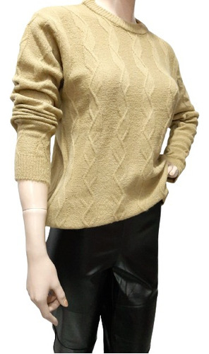 Sweater Lana Textura Suave Calado Abrigado