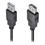 5 Cabo Extensor Usb 2.0 Macho X Fêmea 1,5 Metros