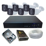 Kit Cftv 6 Câmeras Infravermelho 30 Metros E Gravador Dvr