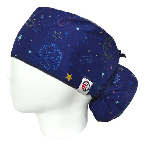 Gorro Quirúrgico Antifluido + Lanyard Espacial Planetas Nasa