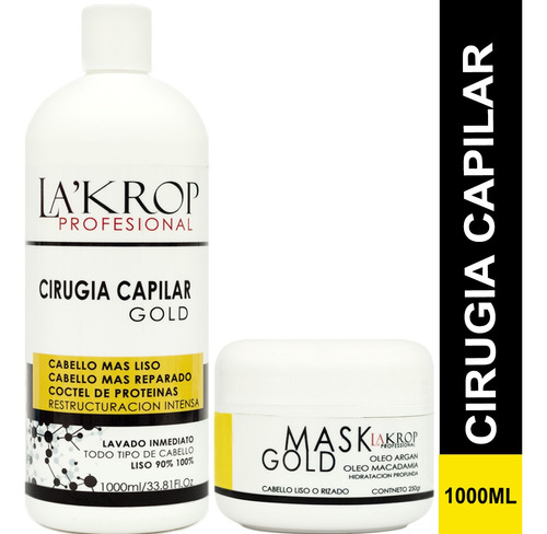 Cirugía Capilar Lakrop 1lt Ultra Liso Ultra Reparado