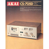 Catálogo / Folder: Tape Deck Akai Cs-705d # Novo Okm.