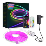 Tira De Luz Neón Rgb De 5 Metros Con Wifi  Inteligente Color