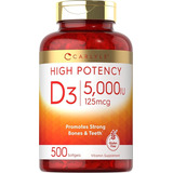 Vitamina D3 5,000iu Natural 500 Softgels
