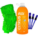 Shampoo Automotivo Citrus2.8l Ph Neutro Evox Luvas + Pinceis