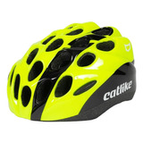 Capacete De Ciclismo Catlike Kitten Infantil Amarelo E Preto