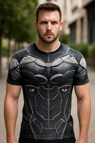 Playera Sublimada Talla Extra Batman Armadura 2