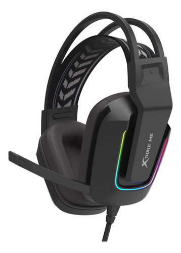 Audifono Gamer Pc Diadema Iluminado Rgb Xtrike Me Gh-712 Color Negro