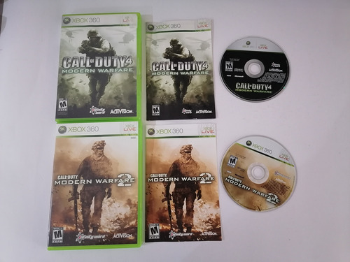 Combo De Call Of Duty Modern Warfare , 1 Y 2 , Xbox 360