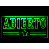 Letrero Luminoso Led, Efecto Neon, Abierto, Oferta