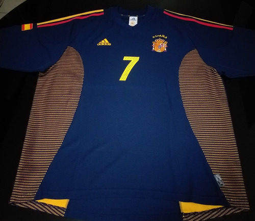 Camisa Espanha 3rd 2002 #7 Raul Tam. Gg Original