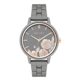 Nine West ® Reloj De Mano Dama Gris Goma Mujer 2782flgy Dht Color De La Correa Lavanda / Levander Color Del Bisel Gris / Grey Color Del Fondo Gris / Grey