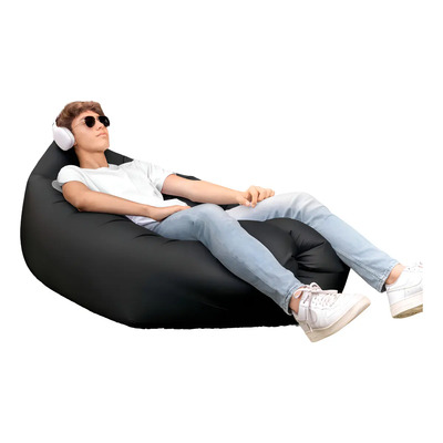Puff Inflable Negro | Envío gratis