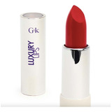 G&k Labial En Barra Luxury Lips Larga Duración Semi Matte Color Rojo