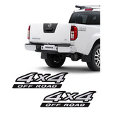 Par De Adesivos Emblema 4x4 Off Road Nissan Frontier 2009