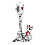 Dije Charm Pandora Disneyland Paris Torre Eiffel Minnie Mous