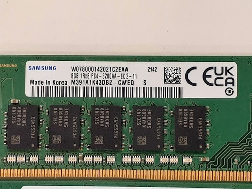 Memoria 8gb Ddr4-3200 Ecc Udimm M391a1k43db2-cweq