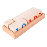 Tarjetas De Números De Madera Con Caja, Juguete Educativo