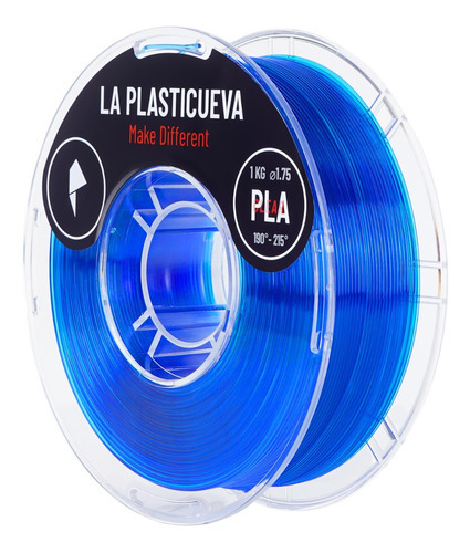 Pla 1.75 1kg Filamento 3d Premium Color Clear Azul
