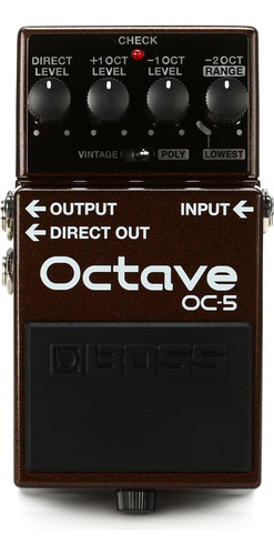 Pedal De Octava Para Guitarra Polifónica/bajo Boss Oc-5