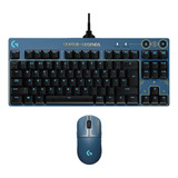 Kit Logitech Teclado G Pro Tkl Rgb Ingles + Mouse G Pro Lol2