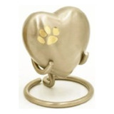 Ánfora Corazon Bronce Color Plata Talla Xs