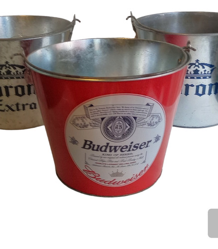 Fraperas Hieleras Cerveza Budweiser Y Corona Lote Por 3