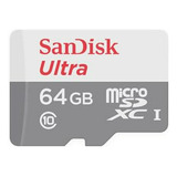 Tarjeta Micro-sd Sandisk Ultra 64gb + Adaptador Sd 100mb/s
