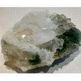 Drusa Cuarzo Hialino Cristal De Roca Fluorita Verde 11 X 8cm