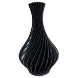 Vaso Plantas Modelo Espiral Preto - Jarro Decoração 15cm