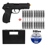 Pistola De Pressão Co2 Gamo Pt85 Metal 4.5 + 20 Cilindros