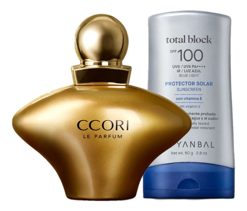 Perfume Ccori Dorada + Bloqueador Tota - mL a $1432