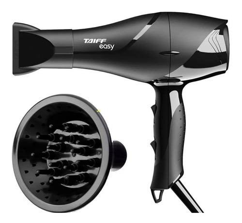 Secador De Cabelo Taiff Easy 1700w 2 Temp Com Difusor Cachos