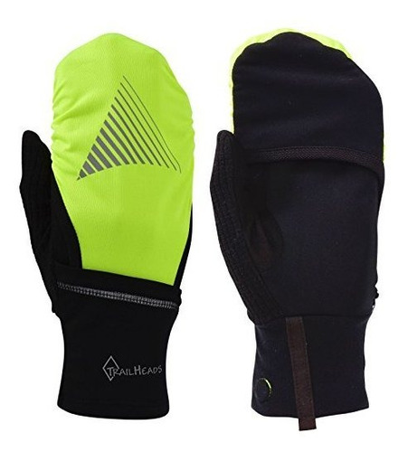 Trailheads Convertible Running Gloves - Black