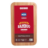 Tabua Carne Corte Churrasco Madeira 50x30 Grande Bambu Mor