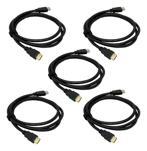 Cable Hdmi De 1.5 Metros 4k Blindado Uso Rudo 5 Piezas