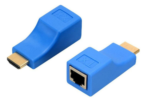 Extensor Extension Alargue Hdmi Por 1 Cable Utp Red Pasivo 