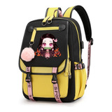 Demon Slayer Nezuko Bolsa De Viaje Grande Casual Para Portát P