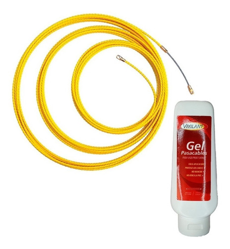 Cinta Pasacable Helicoidal 5mm X 20m + Gel Pasacable 220gr