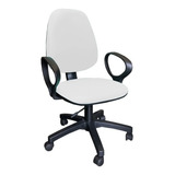 Silla De Oficina Ergonomica Regulable Tapizada - Rudy Alta Con Brazos - Para Escritorio Computadora Pc Giratoria