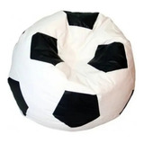 Puff Bola De Futebol Grande 1m Corino Cheio Diversas Cores